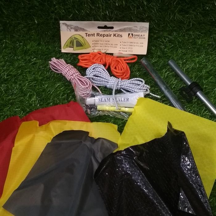 Gambar tenda dome repair kit tenda - REPAIR KIT dari GARASIOUTDOOR_NEW undefined Tokopedia
