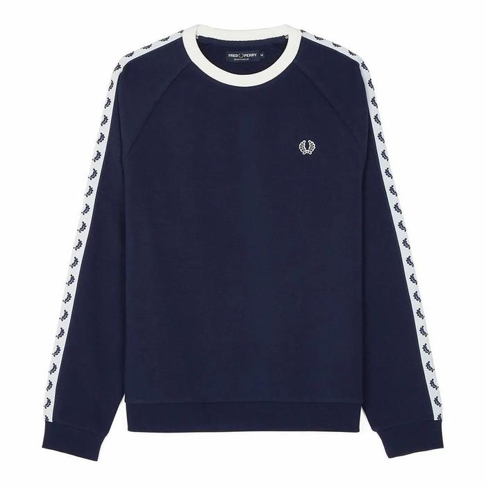 Gambar Fred Perry Taped Sweatshirt (M4563/266 WT CUT) Original - M dari Brit80sclub undefined Tokopedia