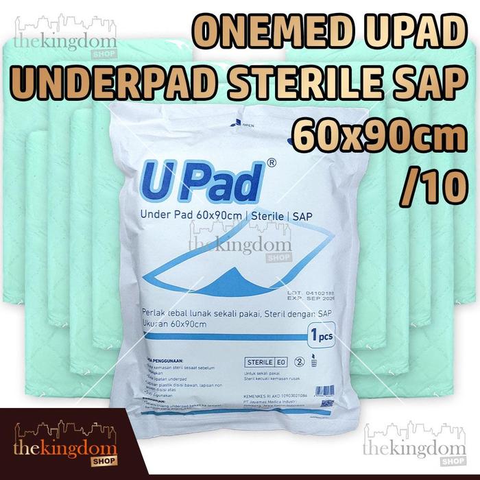 Gambar Onemed SoftPad Upad Underpad Alas Perlak Dewasa Soft Pad Disposable - 60x90 Steril/10, Plastik dari The Kingdom Shop undefined Tokopedia