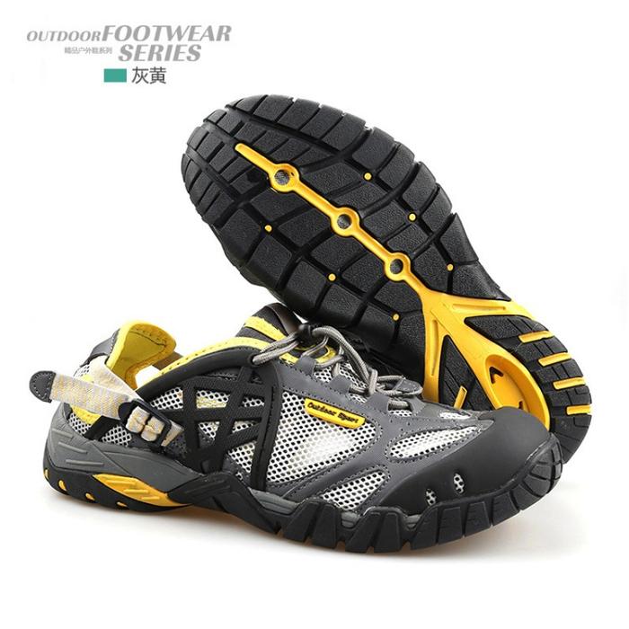 Gambar Sepatu Gunung / Hiking / Olahraga Air Anti Slip Rubber Premium - Kuning, 40 dari SvkaSvka.id undefined Tokopedia