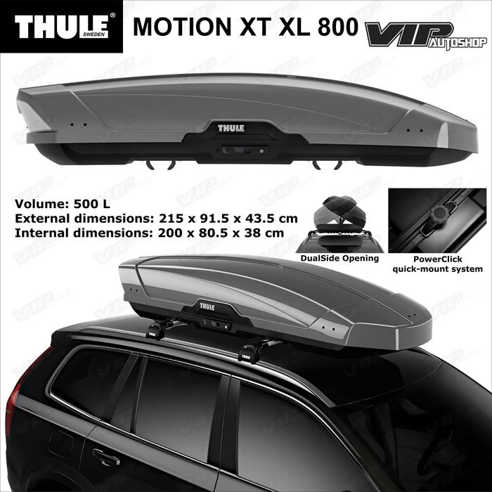 Roofbox roof box THULE MOTION XT XL 800 rack bagasi WHITE BLACK TITAN  TITAN