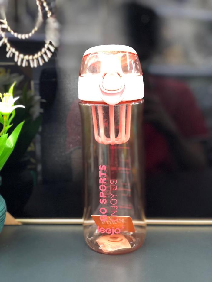 Gambar HM Botol Minum Plastik Tebal Sport Leejo Bottle Infunsed Water 700ML - Pink dari HAPIMART ID undefined Tokopedia