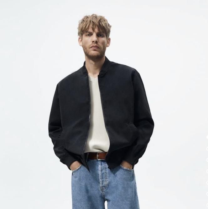 Gambar Basic Jaket Bomber Zara Original Store - Hitam, S dari kingstore-os undefined Tokopedia
