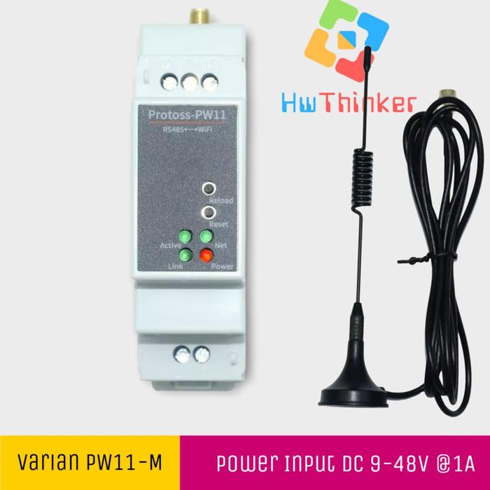 Gambar Protoss PW11-M H Serial Converter Modbus RS485 to WiFi Din Rail MQTT - PW11-M dari HwThinker undefined Tokopedia