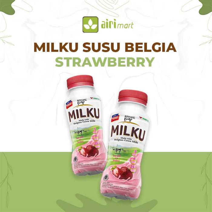 Gambar Milku Susu Rasa Coklat/Stroberi 200 ml - stroberi dari Airimart undefined Tokopedia