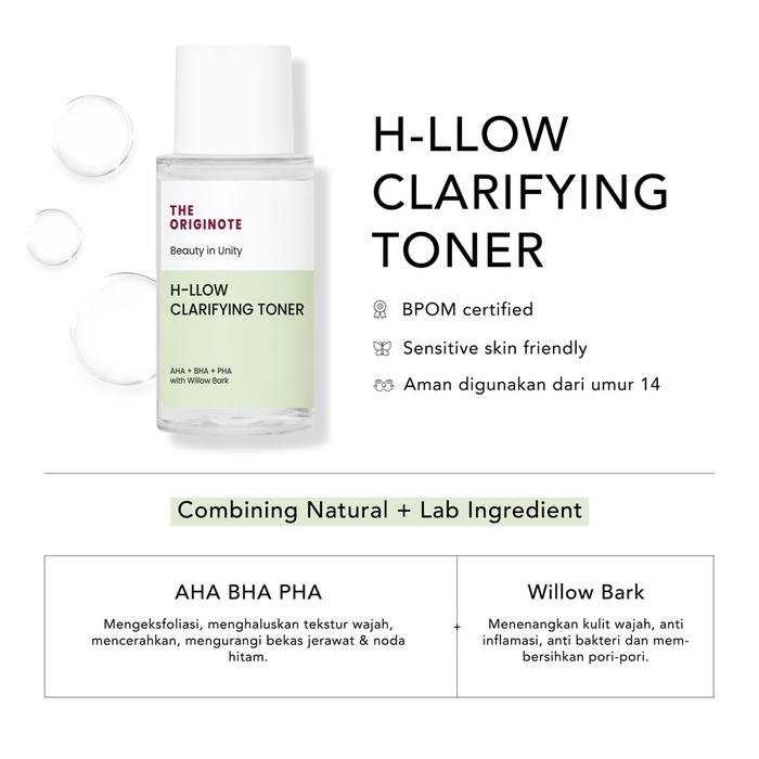 Gambar The Originote H-Llow Clarifying Toner / Ceraluronic Essence Toner - Clarifying dari hwalliejun undefined Tokopedia