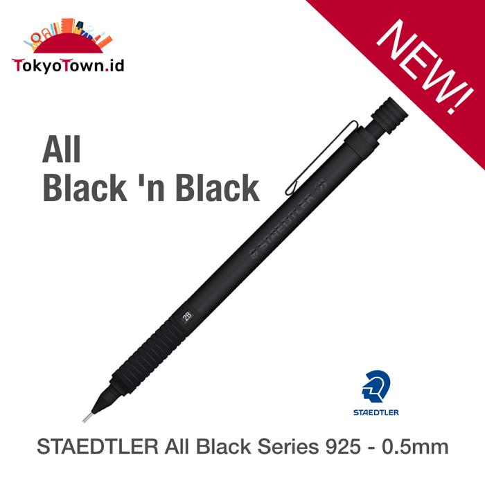 Gambar STAEDTLER Mechanical Pencil for Drafting 925 35-20B All Black # Pentel - 0.5 mm dari Tokyo Town undefined 4 Tokopedia