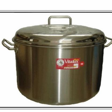 Gambar stock pot 45cm atau 50cm zebra vitalux /panci stainless zebra vitalux Steel Kitchenware - 45cm 161074 dari best home kitchen undefined Tokopedia