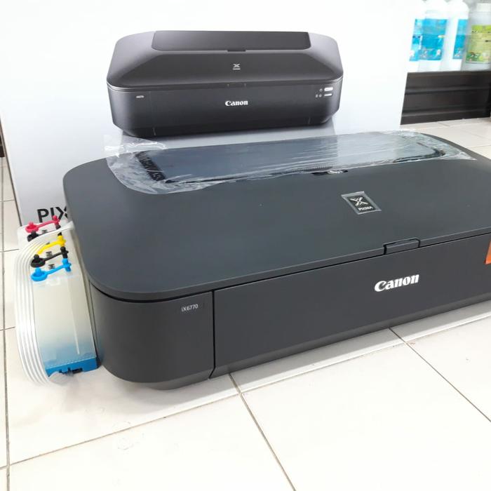 Gambar Canon iX6770 printer A3 + Modifikasi+ tinta botolan GROW INK - Tab standar dari CROWN TECH undefined Tokopedia