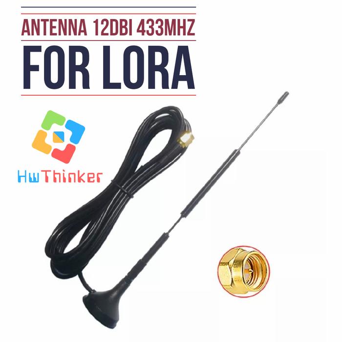 Gambar Antenna 433 Mhz Antena 433MHz SMA Male 12dbi Aerial drone Lora dari HwThinker undefined Tokopedia