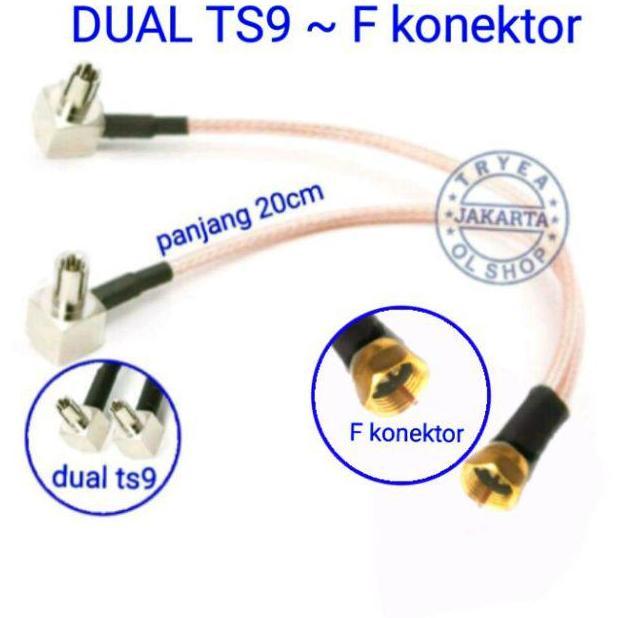 Gambar PIGTAIL RG6 konektor F RG316 - Dual TS9~F, 20cm dari ambrosesthore undefined Tokopedia