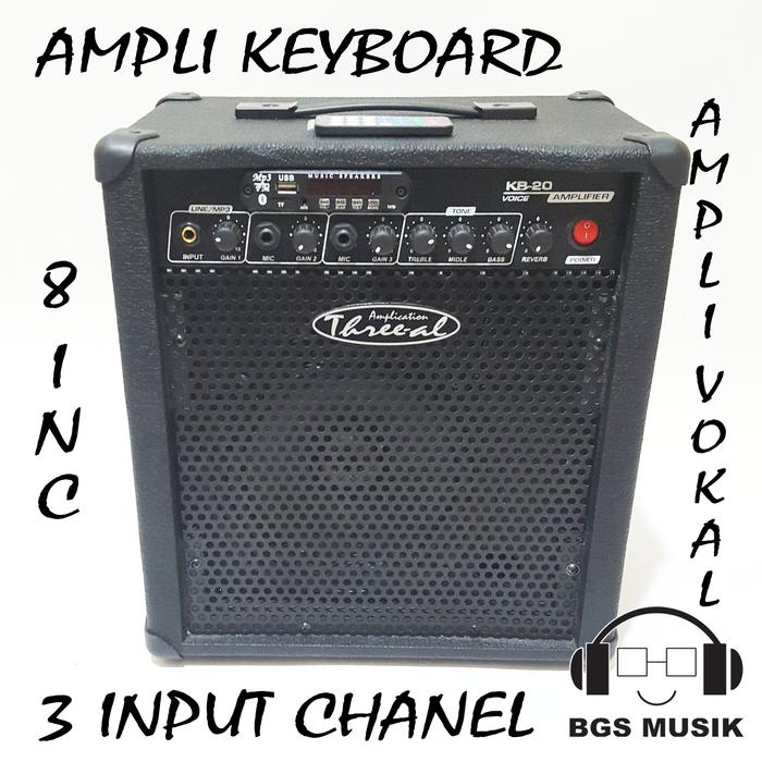Gambar Ampli Keyboard 8inc - Ampli Keyboard 8inc 3 input chanel - Ampli Saja dari BGS Musik undefined Tokopedia