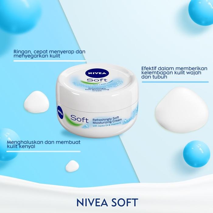 Gambar NIVEA Soft Cream ORIGINAL BPOM / Moisturizer Pelembab Wajah Dan Badan - 50ML dari KosmetikTerlarisOnline undefined Tokopedia