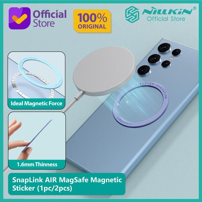 MagSafe Magnetic Sticker Nillkin SnapLink Air iPhone/Android/Samsung  Black, Isi pcs