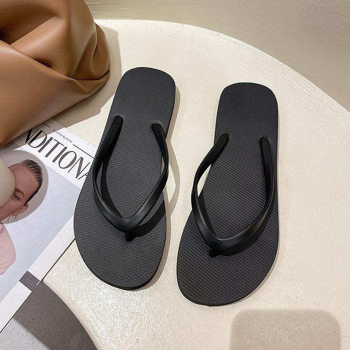 Gambar Sandal Jepit Polos Sandal Jepit Wanita Polos Anti Slip Sandal Rumahan - Hitam, 36-37 dari YS SHOPPING undefined Tokopedia