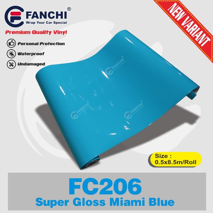 Gambar Sticker Car Wrap Mobil Premium Super Glossy Baby Blue China Blue Meise - Miami Blue dari Stickermart undefined Tokopedia