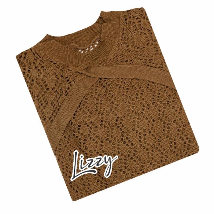 Gambar LIZZY OUTFIT Blouse Crop Zeya Premium - Bronze dari LizzyOutfit undefined Tokopedia