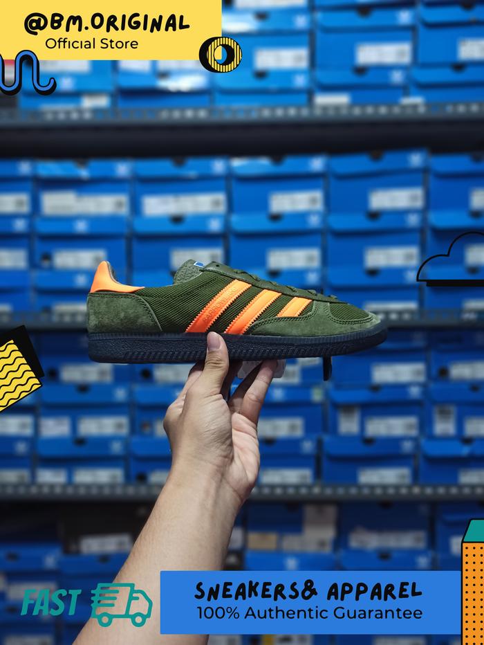 adidas gazelle silver green womens Tnis Adidas Barrowland Spezial Verde/Laranja  NewSkull