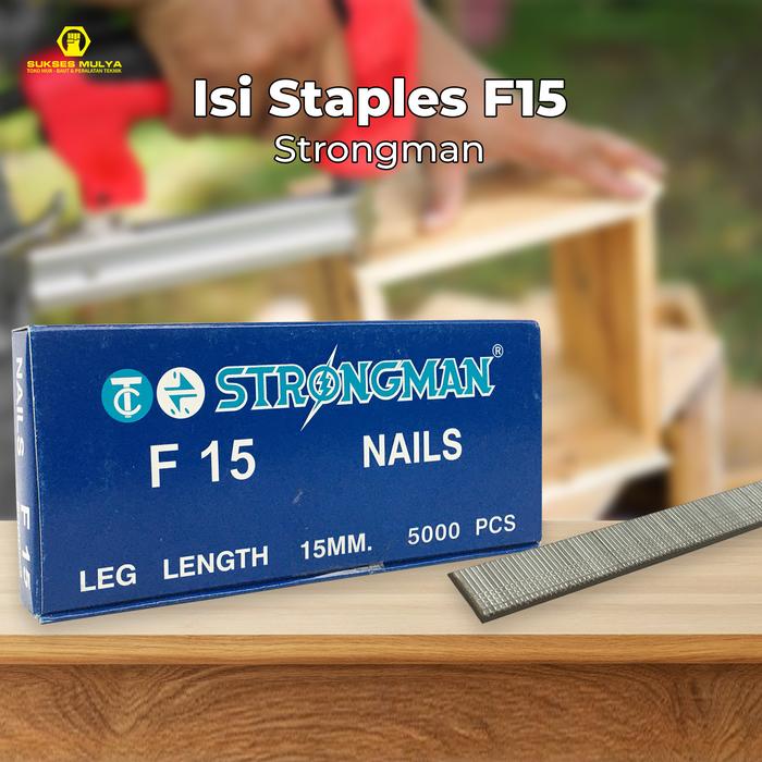 Gambar ISI STAPLES / PAKU TEMBAK F15 STRONGMAN dari suksesmulya undefined Tokopedia
