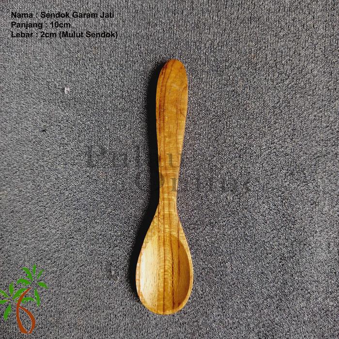 Gambar Pulau Online Sendok Garam Kayu Jati Sendok Kayu Kecil | Salt & Pepper dari Pulau Online undefined Tokopedia