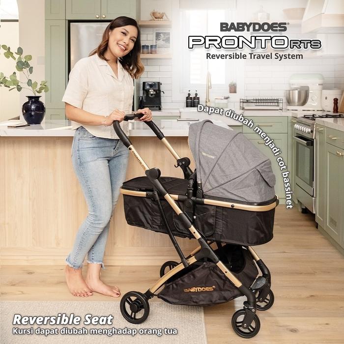 Gambar Strollers Carseat Babydoes Pronto R TS + Carseat / Kereta Dorong Bayi - Mid grey dari Healthy Pick undefined Tokopedia