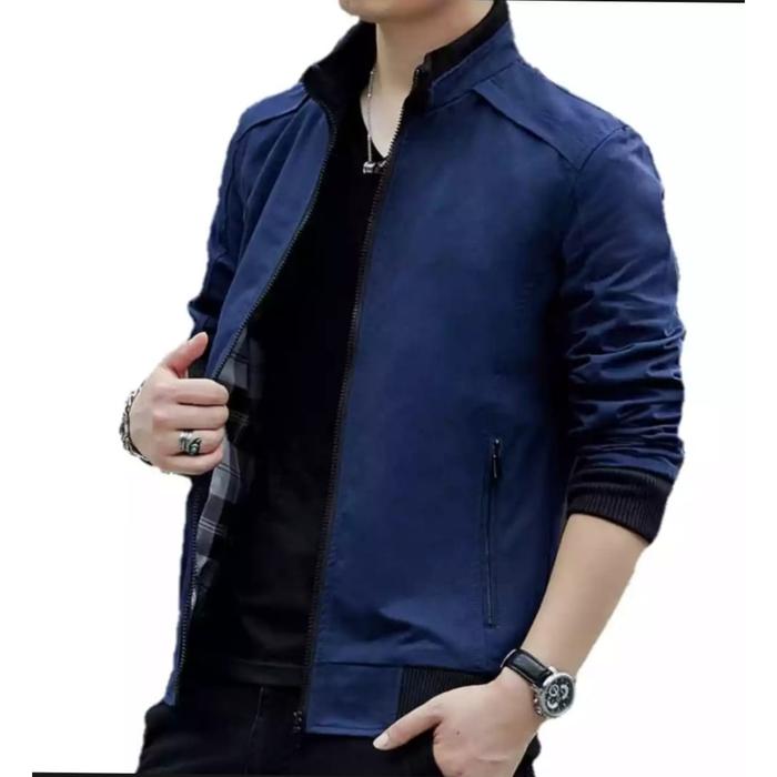 Gambar jaket distro pria jaket terbaru 003 - NAVI, XXS dari jacket maya leather undefined Tokopedia