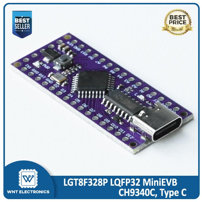 Jual LGT8F328P LQFP32 MiniEVB CH9340C Type C - Arduino Compatible Nano ...