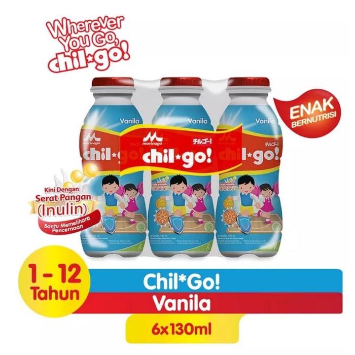 Gambar 6 BOTOL Morinaga Chil Go Botol Susu Steril UHT Siap Minum Isi 130 ML - 6 BOTOL VANILA dari Sae mart_NEW undefined Tokopedia