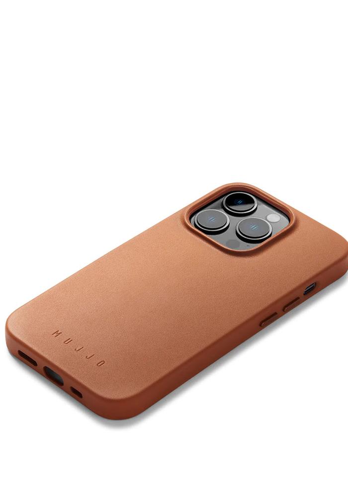 Gambar Case iPhone 14 Pro Mujjo Leather Case for iPhone 14 Pro Magsafe Hybrid - Tan dari Mujjo Official undefined Tokopedia