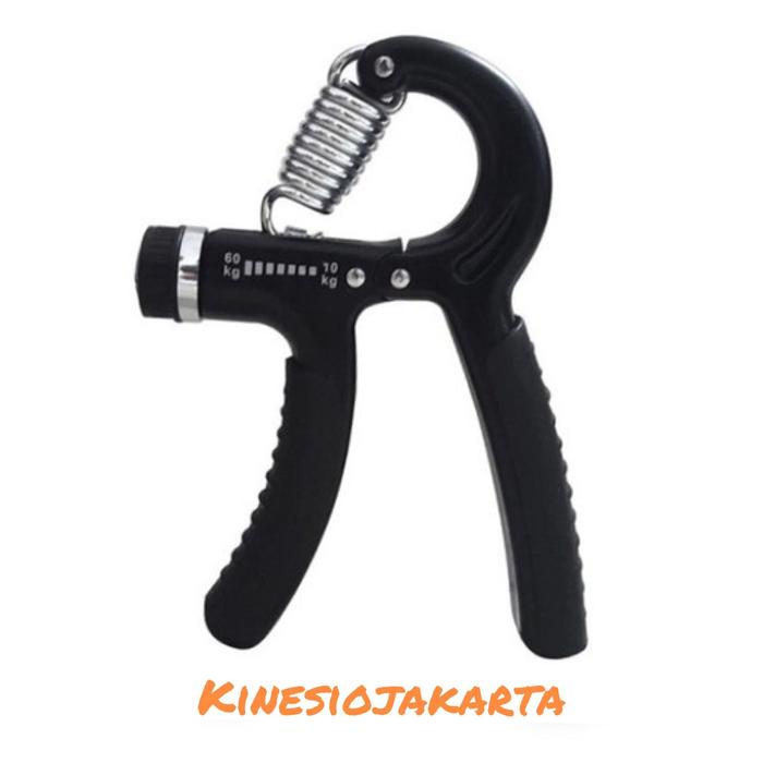 Gambar HAND GRIP/HANDGRIP ADJUSTABLE 5-60 KG ALAT LATIHAN OTOT/PENGUAT TANGAN - Hitam dari KinesioJakarta undefined Tokopedia