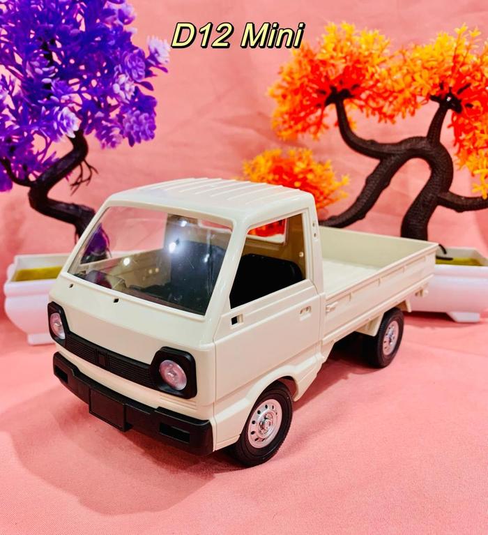 Gambar Mainan Mobil RC Car WPL D12 D 12 RC Pick Up Cargo 1/10 2.4G  RTR - D12 Mini Cream dari Happy Indonesia88 undefined Tokopedia