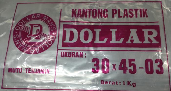 Gambar Plastik Bening/ Plastik PP/ Plastik Baju/ Plastik Packing Merk Dollar - 30X45, PER 1 KG dari Romastoreindo undefined Tokopedia