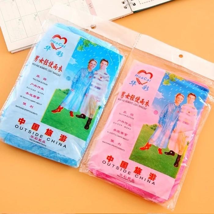 Gambar GROSIR JAS HUJAN PONCHO PLASTIK BAMBU HDPE LENGAN PANJANG BAHAN TEBAL - Biru dari gen1990an99 undefined Tokopedia
