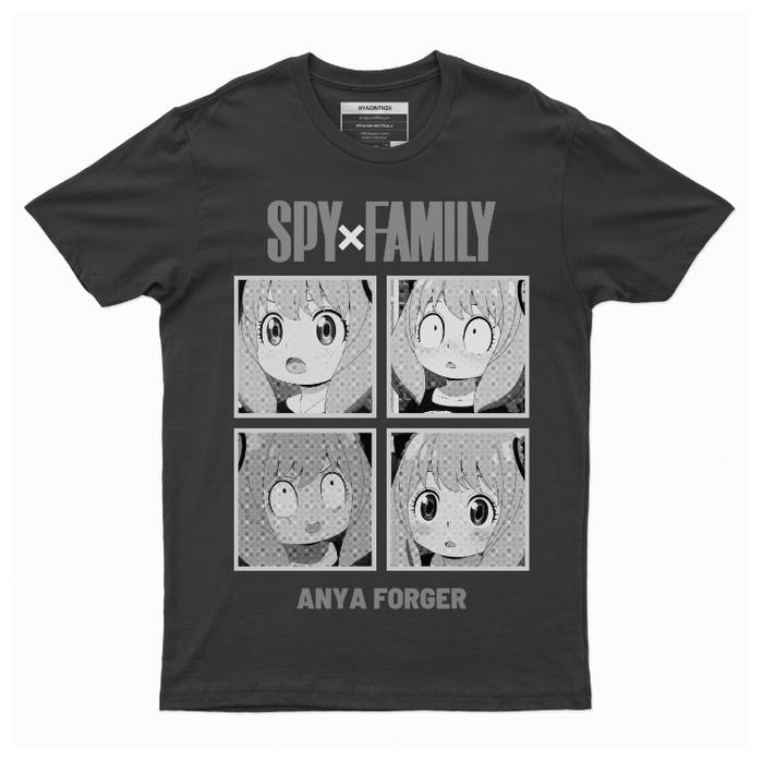 Gambar Kaos Anya Forger Spy x Family Lengan Pendek \ Kaos Anya Expression - Hitam, L dari VELOSSTORE undefined Tokopedia
