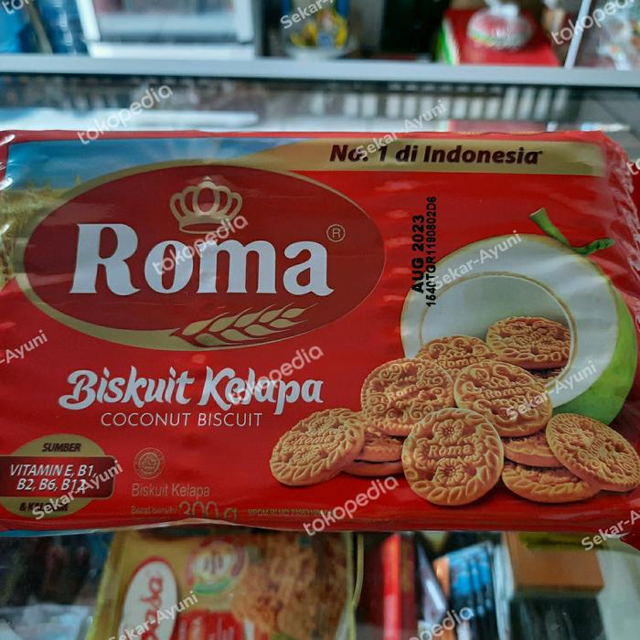 Gambar roma biskuit kelapa 300 gr biskuit kelapa coconut biscuit roma 300gr dari Sekar-Ayuni undefined Tokopedia