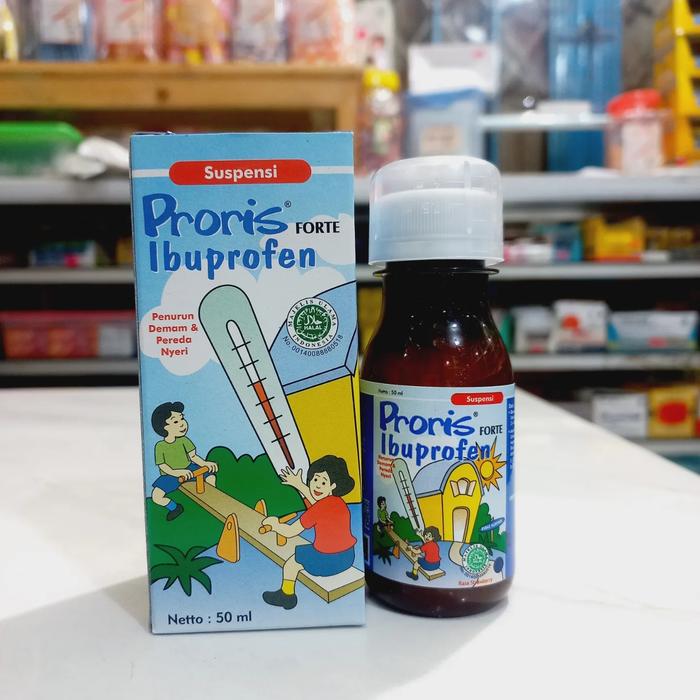Gambar [HIJAU DAN BIRU] PRORIS SIRUP / IBUPROFEN SYRUP 50ML / DEMAM NYERI - Biru dari ceni.shop undefined Tokopedia