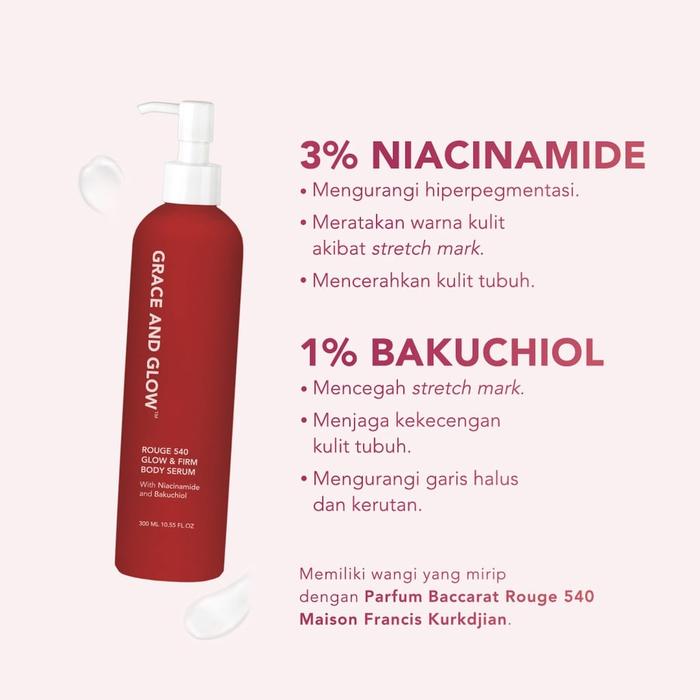 Gambar Grace and Glow Body Serum English Pear| Black Opium | Miss Moisture - BS ROUGE 540 dari BeauteeDestination undefined Tokopedia