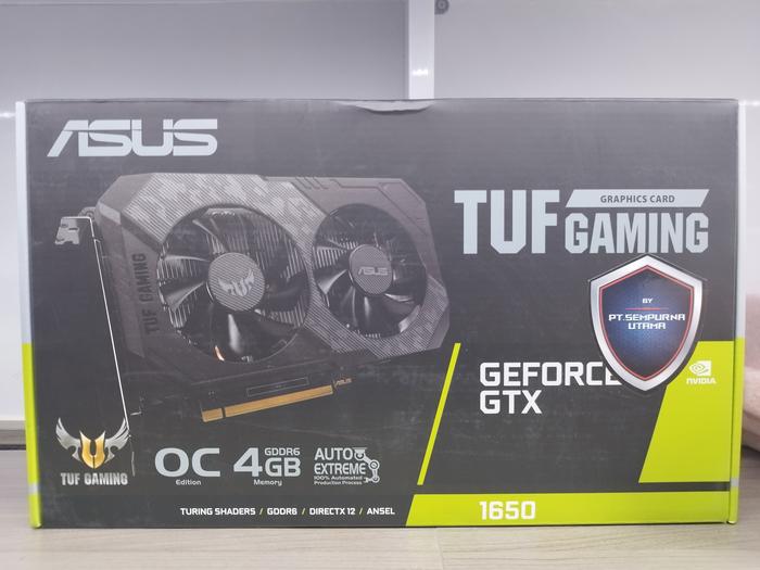 Jual VGA CARD ASUS GEFORCE GTX 1650 4GB DDR6 OC Kota Bandung