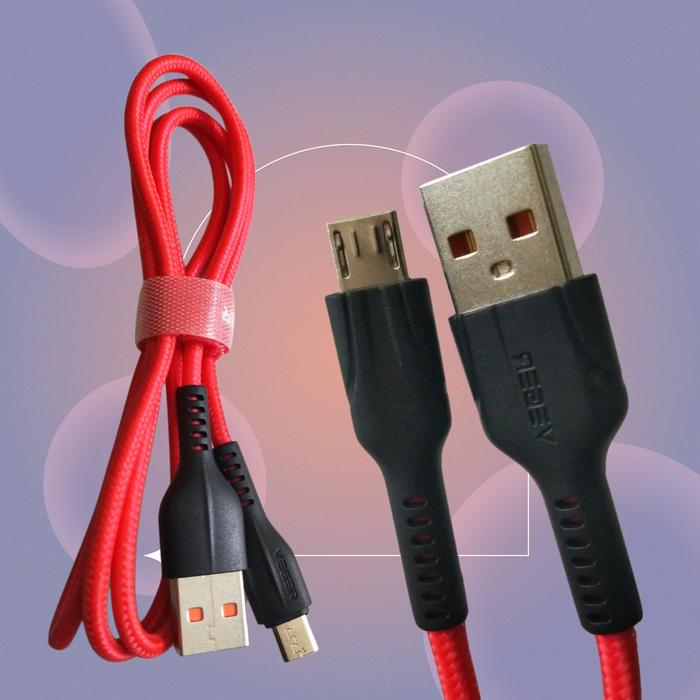 Gambar Kabel Data Fast Charging USB MICRO Quick Charge QC 3.0 Veger VG18 - Merah dari HERRI CELL undefined Tokopedia