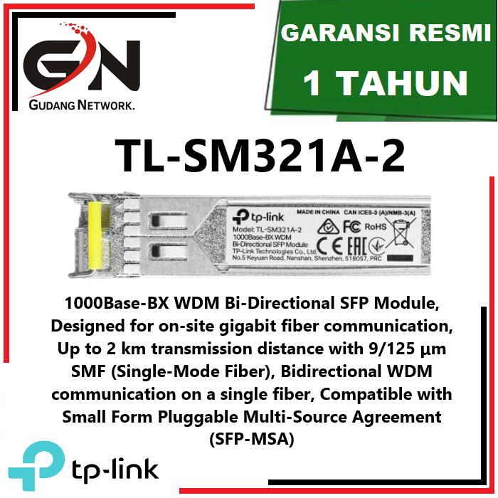 Jual TP-LINK TL-SM321A-2 1000Base-BX WDM Bi-Directional SFP Module ...