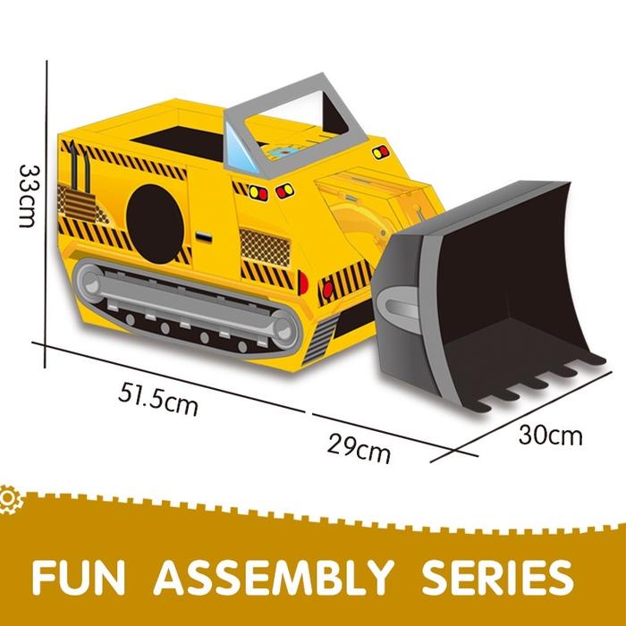Gambar Lilbio diy board costume - diy kostum anak - prakarya anak - Bulldozer dari Lilbil Toys 2 undefined Tokopedia