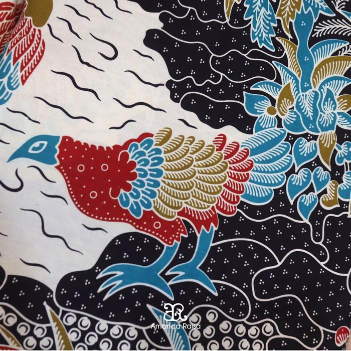 Gambar Kain Batik Meteran Potongan Motif Ayam Jago - Hitam, 0,5m dari Batik Amanda Raisa undefined Tokopedia
