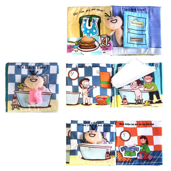 Gambar Soft Book Bayi Newborn Bath Potty Training, Mandi Buku Kain - Bath Time dari Cutteristic undefined Tokopedia