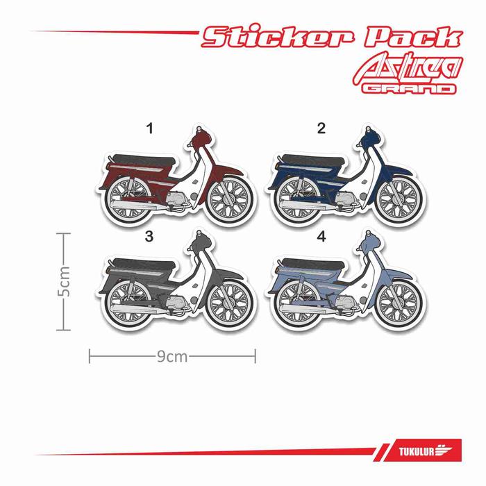 Gambar STIKER VARIASI PELENGKAP MOTOR HONDA ASTREA GRAND BULUS Selamat datan - 1 dari TUKULUR undefined Tokopedia