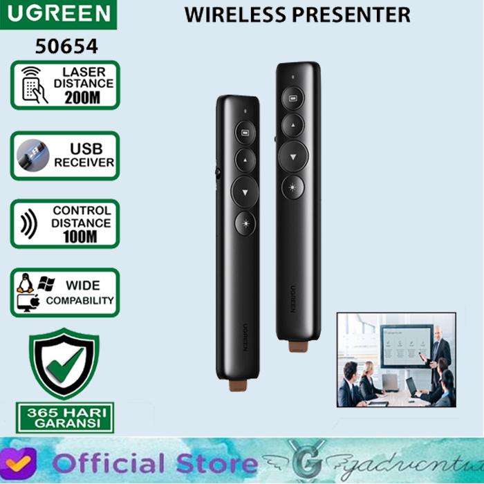 Gambar BASEUS ORANGE DOT WIRELESS LASER POINTER PRESENTASI MEETING USB TYPE C - UGREEN 50654 dari GADVENTIA undefined Tokopedia