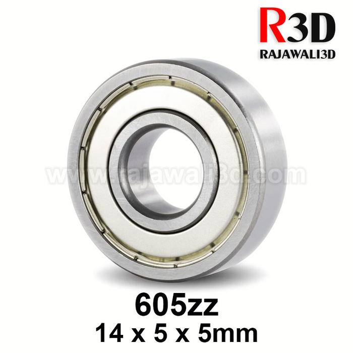 VXB 605RS Ball Bearing – 5mm X 14mm X 5mm, Sealed, Miniature