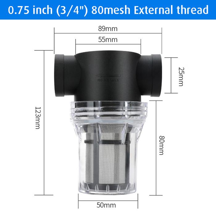 Gambar Filter Pipa Air Saringan Pipa Air1 / 2 "3 / 4" 1 "Untuk Irigasi Taman - 3/4" dari Soya Global undefined Tokopedia