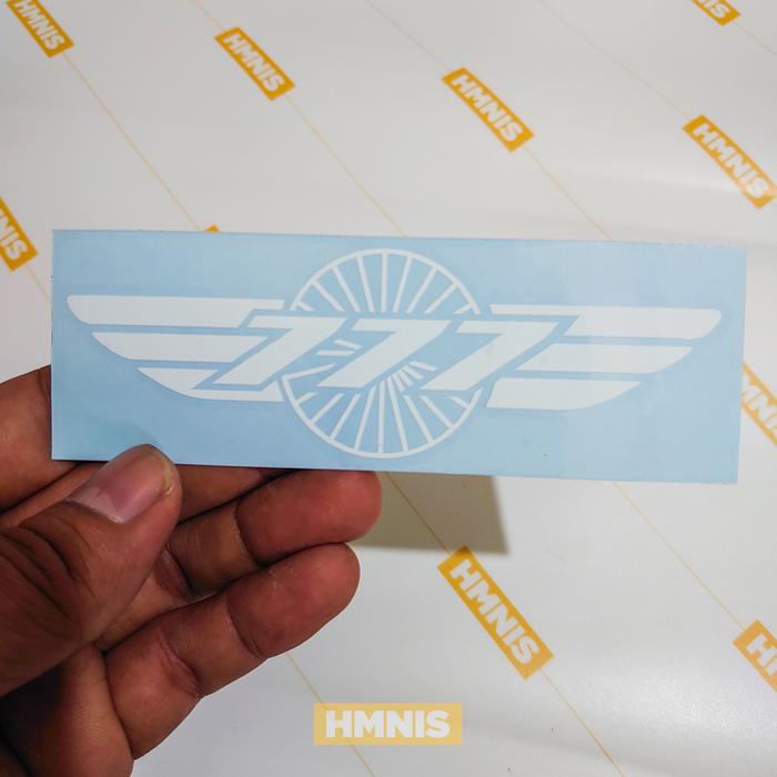 Gambar Sticker 777, Sticker Boeing 777, Sticker Logo Boeing 777 - Putih, Small 12x4 cm dari HMNIS undefined Tokopedia