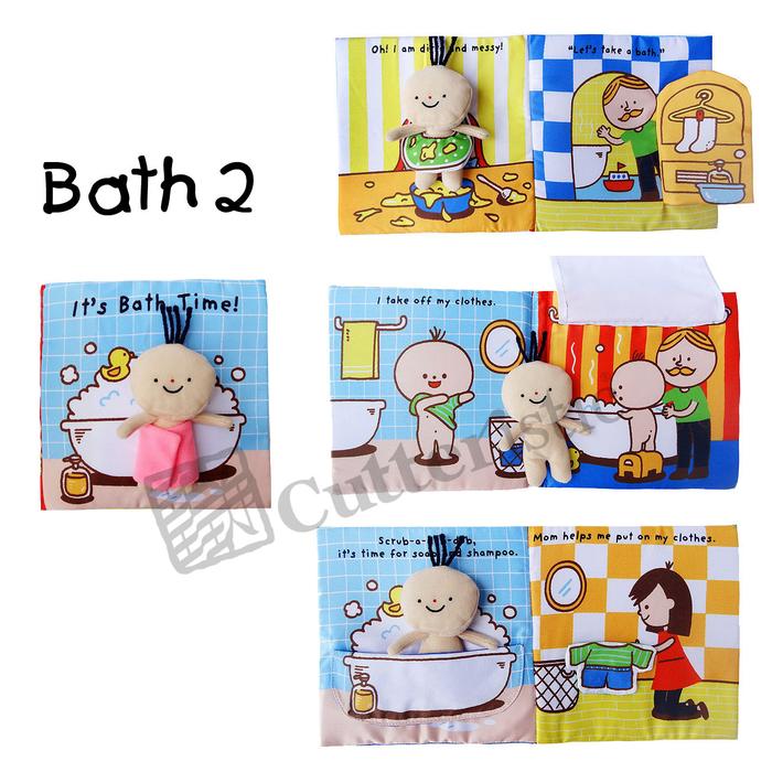 Gambar Soft Book Bayi Newborn Bath Potty Training, Mandi Buku Kain - Bath 2 dari Cutteristic undefined Tokopedia