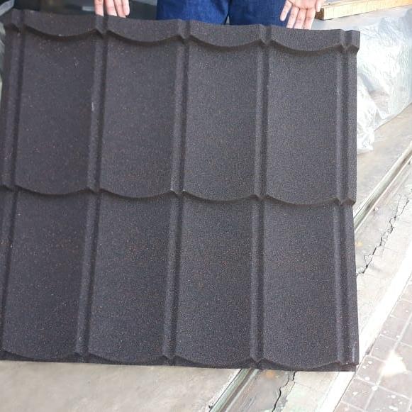 Gambar Genteng metal pasir sakura roof tebal 0.25 - Hitam dari Metal.Jaya.Sejahtera undefined Tokopedia